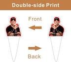 25pcs Wrestling Cake Decorations with 1pcs Cake Topper, 24pcs Cupcake Toppers for Wrestling Birthday Party Supplies