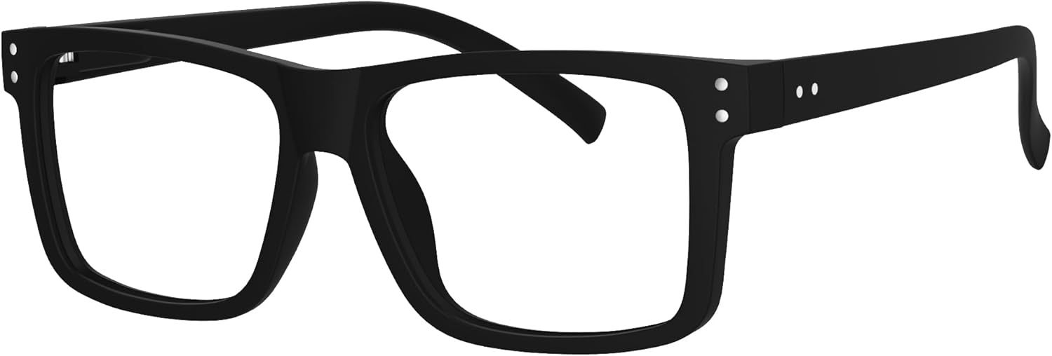 Eyekepper Oversized Reading Glasses Square Large Frame Readers for Men and Women