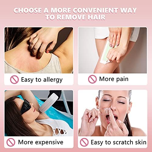 102 Piece Smooth Away Exfoliation Kit for Women and Girls - Smooth Legs and Facial Hair Removal Pads in 2 Sizes, 100 Pieces Fine Black Sandpaper for Lips and Skin