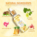 2 Pack Yoni Oil for Women - Organic Pineapple Feminine Oil, Feminine Deodorant - pH Balance - Eliminates Odor - Yoni Moisturizer, 100% Natural Essential Oil, 1 fl oz/pc (Pineapple)