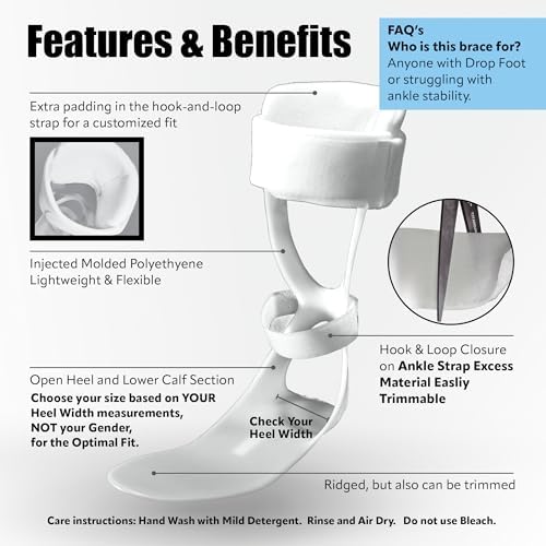 Swedish Deluxe AFO Drop Foot Stabilizer Brace