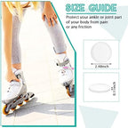 Sotiff 4 Pieces Hockey Ankle Gel Pads Skate Gel Discs for Boots Ankle Protector Brace Skate Accessories for Ice Riding Ski, 2.48 Inch
