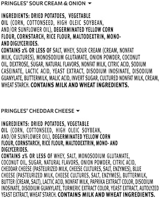 Pringles Potato Crisps Chips, Snack Stacks, Lunch Snacks, Variety Pack (36 Cups)