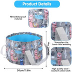 Foldable Bucket for Soaking Feet - Portable Foldable Foot Bath Tub Spa Basin for Travel, Home Pedicure & Outdoor Camping (Grey)