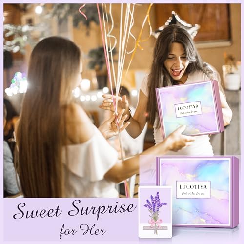 LUCOTIYA Gifts for Women, Mothers Day Gift Basket for Woman Birthday Wine Tumbler Self Care Package for Mom, Bestie, Her, Sister, Wife, Auntie Thank You Gift for Women Teacher Appreciation