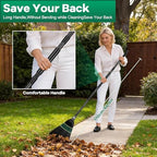 Heavy-Duty Outdoor Broom with Stiff Bristles, Outside Large Commercial Brooms with 60 Inch Long Handle for Sweeping Outdoor Garage Yard Patio Commercial Industrial