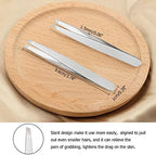 Mudder 12 Pcs Eyebrow Tweezers Set for Facial Hair Stainless Steel Slanted Tip Tweezers in Bulk for Men and Women (Silver)