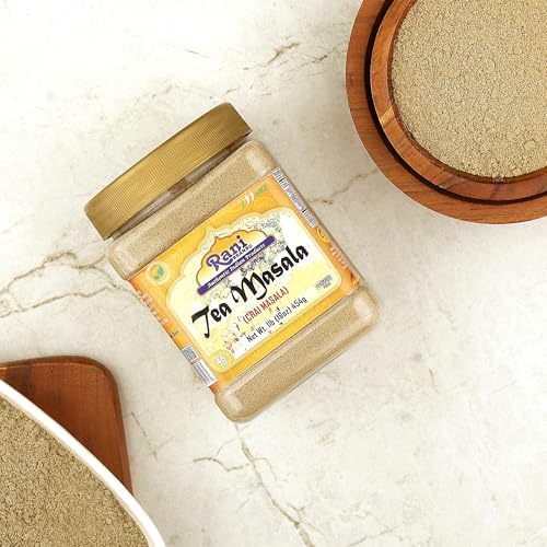 Rani Tea (Chai) Masala Indian Spice Blend 16oz (1lb) 454g Bulk PET Jar ~ All Natural | Vegan | Gluten Friendly | Salt & Sugar Free | NON-GMO | No Colors | Indian Origin