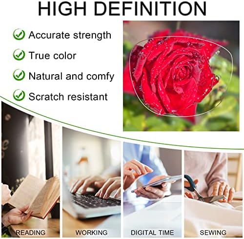 AEZUNI Oversize Square Reading Glasses for Women Oversized Trendy Large Readers 100 150 200 250 300 350 (Demi,1.5)