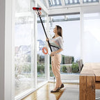 Telescopic Water Fed Pole Brush, 65ft Length Stretchable Solar Panel Cleaning Brush Kit Car Glass Washing Equipment Tool Outdoor Window Cleaner w/Hose Extension Pole Water Spray Washer(65ft)