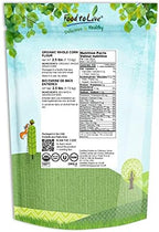Food to Live Organic Corn Flour, 2.5 Pounds Non-GMO, Whole Grain, Finely Ground Meal, Vegan, Kosher, Bulk Yellow Milled Maize. Great for Cooking and Baking Cornbread, Pancakes, and Tortillas.
