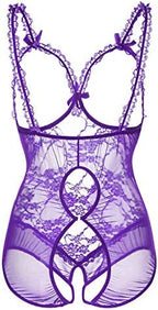 Plus Size Lingerie for Women Sexy Lingerie Bodysuit One-Piece Teddy Black