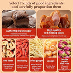 DOZO Brown sugar ginger tea 360g/12.7oz (30bags) Red Ginseng, Longan, Brown Sugar and Ginger Tea 红参桂圆黑糖姜茶