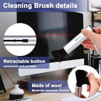6 Pieces Portable Laptop Cleaning Brush Electronic Cleaning Brush Swipe Computer Brush for Laptops Keyboard Mobile Phones Cameras Digital Products Car Interior Detailing Home and Office Items