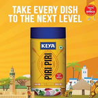Keya Piri Piri Exotic Spice Mix Multi-purpose Seasoning, Vegetarian, India - Instant Multi-Purpose Spice Mix, Sprinkler 90 g Pack of 6