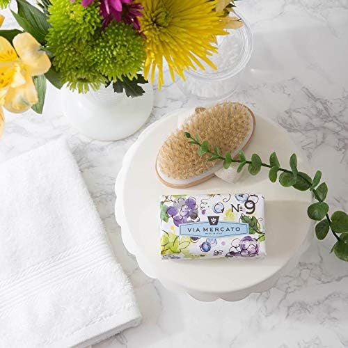 Via Mercato Italian Soap Bar (200 g), No. 9 - Grape, Black Currant & Musk
