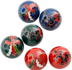Happy Sales HSHB-DRPX, One Chinese Health Balls Baoding Iron Ball, Dragon & Phoenix, Order Comes with One Random Color Pick