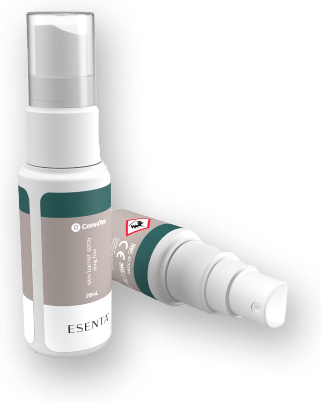 ConvaTec ESENTA Skin Barrier for Protection Around Stomas and Wounds, Silicone Based, Sting and Alcohol Free, 28 mL Pump Spray Bottle (Pack of 1)