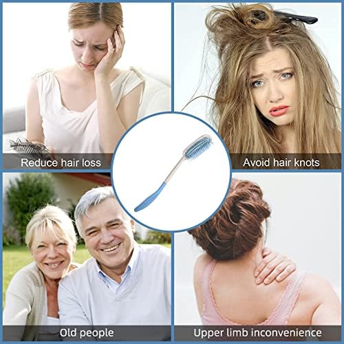 Fanwer 14" Long Reach Hairbrushes,Long Handle Brush,Beauty Hair Applicable to elderly and hand-disabled people inconvenient upper limb activities