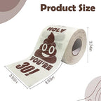 Happy 30th Birthday Gifts, 3-Ply Funny Toilet Paper Roll, Holy Poop You're 30 Printed Toilet Paper Gag Gift, Pranks & Surprises Bathroom Decor for Boys Son and Girls, Cheers to 30 Bday Party Supplies