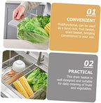 Zerodeko Sink Drain Basket Lightweight Hanging Strainer for Fruits Vegetables Fast Drainage Holder for Kitchen Sink Smooth Edges Easy to Use Design