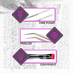SE Stainless Steel 12-Inch Tweezers Set (2 PC.) - Straight and Angled Tips, Fine Point, Ideal for Crafts, Jewelry, Watch Repair - TW2-403