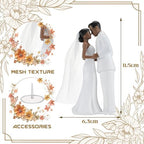 Remerry 4.5" Wedding Bride and Groom Cake Topper Vintage Elegant Wedding Cake Topper Couple Figurine Novios Para Pastel for Engagement Romantic Funny Couple Statue Anniversary (Romantic Era,Black)