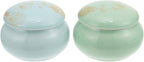 Beaupretty 2pcs Mini Pots Refillable Lipstick Jars for Cosmetics Makeup Dispenser Bottles Travel-friendly Containers for Creams and Balms