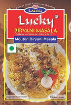 Lucky Rice And Curry Combo Pack 1.7 oz., Pulao, Biryani Masala, Chicken Biryani Masala, Meat Masala, Chicken Masala