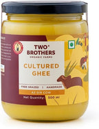 A2 Ghee Butter Grass Fed from Gir Cow | Gut Friendly | Healthy Butter Alternative | Non-GMO, Lactose-Free, Keto Friendly – 16 Oz from Two Brothers India Farms