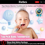 DADA-TECH Toddler Electric Toothbrush Kids Age 1-2-3 Years Old, Baby Electric Toothbrush with LED Light 2 Minutes Timer 4 Vibrating Heads for Infants Toothbrush 6 to 12 Months and Up (Pink Penguin‌‌)