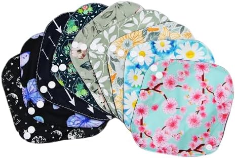 Random Prints Small Size Cloth Menstrual Pads Reusable Sanitary Pads (S-5 PCS-Random Prints)