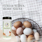 Fresh Eggs Daily Egg Wipes – Enzyme-Based Egg Cleaner for Backyard Chickens, No Rinse Needed, Natural Enzyme Formula – 40 Natural Cleaning Wipes