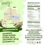 Primor Fruit Purees | Made with Real Fruit | Countless Applications: Juices, Smoothies, Cocktails, Desserts, and More - Pineapple