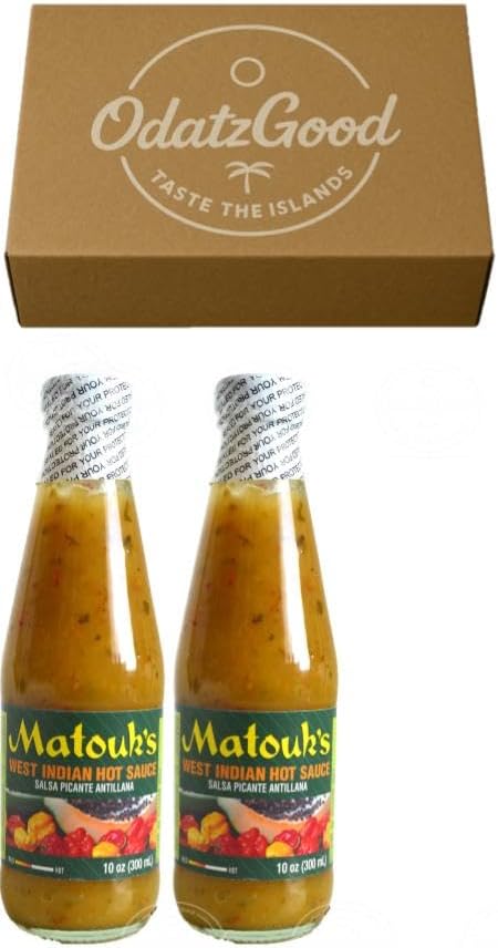 Matouk's West Indian Hot Sauce 10oz (300ml) 2-Pack – Product of Trinidad & Tobago – Curated & Packaged by ODatzGood