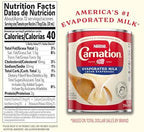 Nestlé Carnation Evaporated Milk, Vitamin D Added, Shelf Milk, Evaporated Milk Canned 12 fl oz