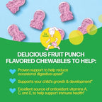 Culturelle Kids Complete Chewable Multivitamin + Probiotic For Kids, Ages 3+, 50 Count, Digestive Health, Oral Health & Immune Support - With 11 Vitamins & Minerals, including Vitamin C, D3 & Zinc