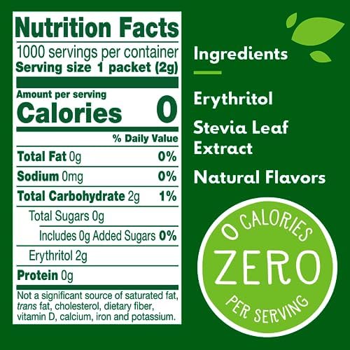 Truvia Natural Sweetener, 1000/Carton (BBD02057)