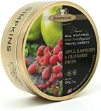 Simpkins Apple Rasp & Cranberry Drops (Economy Case Pack) 7 Oz Tin (Pack of 6)