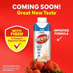 BOOST Plus Nutritional Drink, Creamy Strawberry, 8 Fl Oz (Pack of 24)
