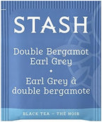 Stash Tea Double Bergamot Earl Grey Black Tea - Caffeinated, Non-GMO Project Verified Premium Tea with No Artificial Ingredients, 18 Count (Pack of 6) - 108 Bags Total