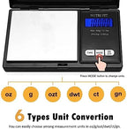 NUTRI FIT Gram Scale Digital Scale 0.01g Accuracy, 500g Small Pocket Scale Jewelry Scale, Weight for Food Ounces and Grams Kitchen Scale, Mg Scale for Powder Medicine Gold Weed, Portable