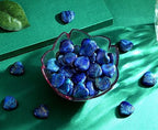 QINJIEJIE 20PCS Lapis Lazuli Heart Stones Crystals Bulk Love Shaped Worry Stone Heart Rock Pocket Gemstones Polished Palm Gems Crystal Reiki Balancing Wholesale Cute Stone Decor Gift