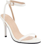 Womens Large Size High Heel Sandals Ankle Buckle Stiletto Open Toe Wedding Party Dress Shoes