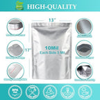 SHXWELL 30PCS 2 Gallon Mylar Bags for Food Storage, 13"x17" 10 Mil Stand-Up Zipper Pouches Resealable and Heat Sealable for Long Term Food Storage(13"x17", Extra Thick)
