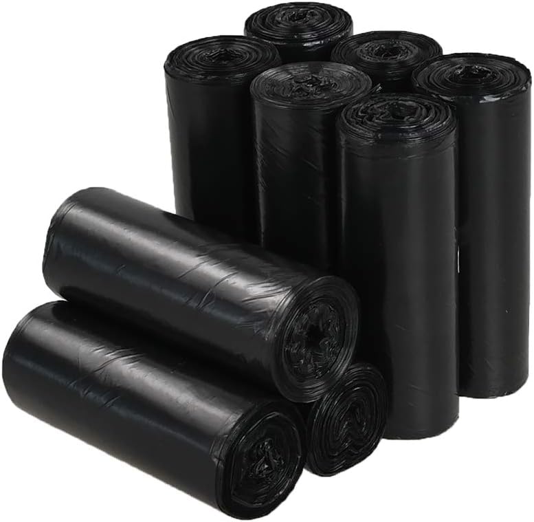 Saedy 1.2 Gallon Trash Bags, Trash Can Liners Black, 225 Bags