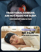Sleep Headphones Bluetooth 5.4 Headband, Wireless Sleep Headphones with Ultra-Thin HD Stereo Speakers for Side Sleepers, Sweatproof Sports Headband for Workout Yoga Running Cool Gadget Unique Gifts