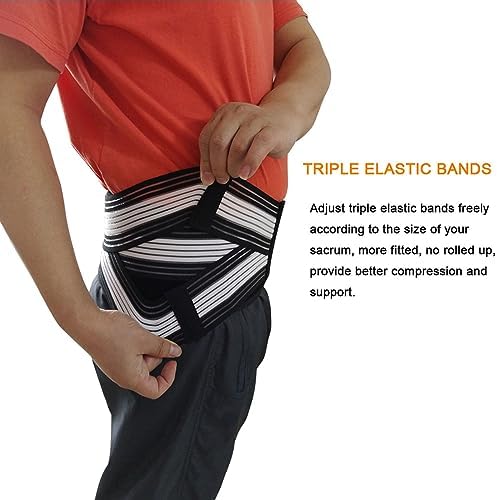 Paskyee Sciatica Belt, Sacroiliac Hip Band for Men Women - Sciatic, Lower Back, Si Joint, Pelvic pain Relief Regular
