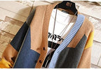 GURUNVANI Cardigan Sweater for Men Knitted Long Sleeve Sweaters with Buttons