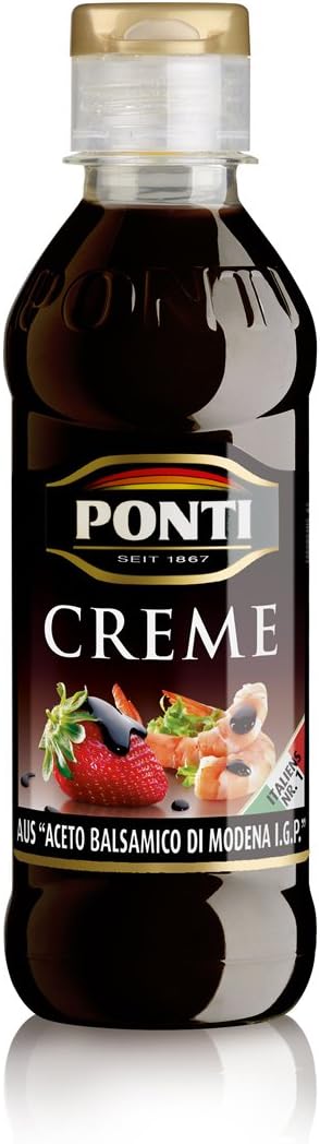 Ponti Gastronomic Glaze with Balsamic Vinegar of Modena PGI 8.8 oz 250gr , Pack of 2